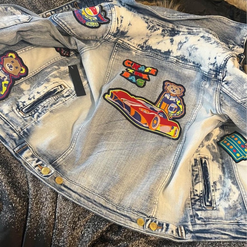 Denim jean jacket!! Kids size 12-14. New, with tags!! - Picture 2 of 3